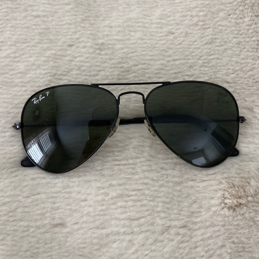 Polarized All Black Ray Ban Aviator Sunglasses